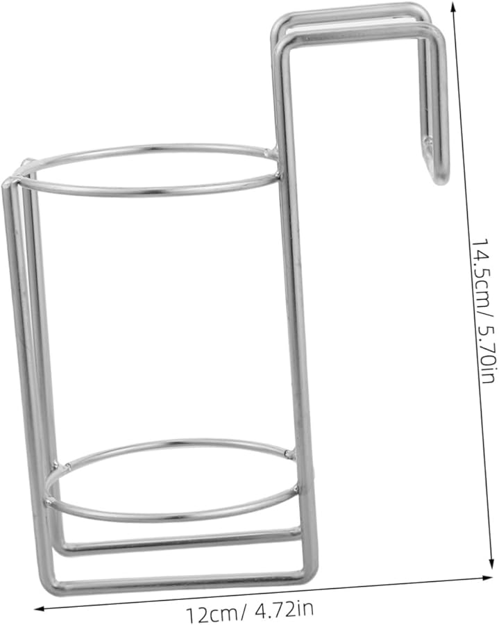 Stainless Steel Soap Dispenser Holder No Drilling Required Rustproof Wall Mounted Organizer - Image 2
